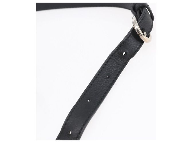 Borsa Vala in Nylon e Pelle Salvatore Ferragamo 2 in 1 Nero Argento Auth BA6809 - vista 9
