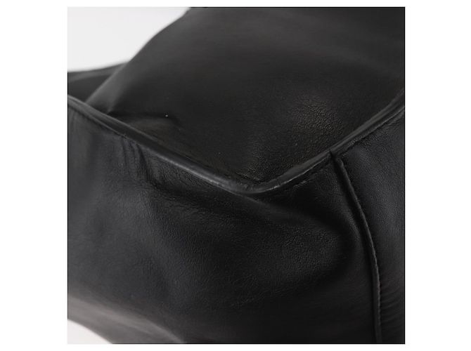 Autre Marque Borsa tote Stella logo in poliestere nero e oro Auth BA6613 D'oro - vista 12