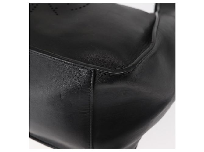 Autre Marque Borsa tote Stella logo in poliestere nero e oro Auth BA6613 D'oro - vista 13