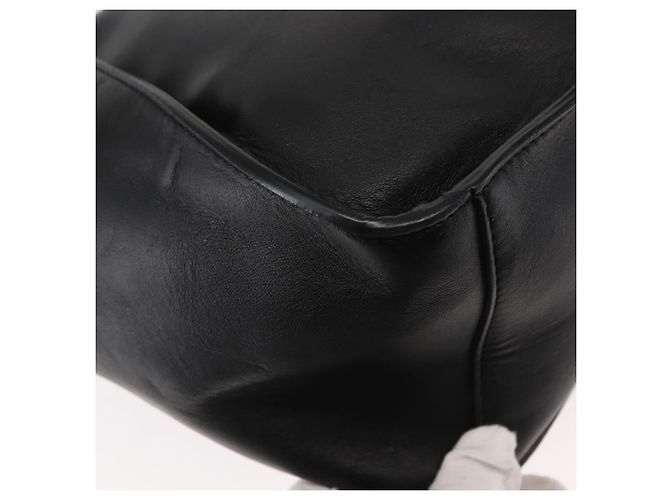 Autre Marque Borsa tote Stella logo in poliestere nero e oro Auth BA6613 D'oro - vista 14