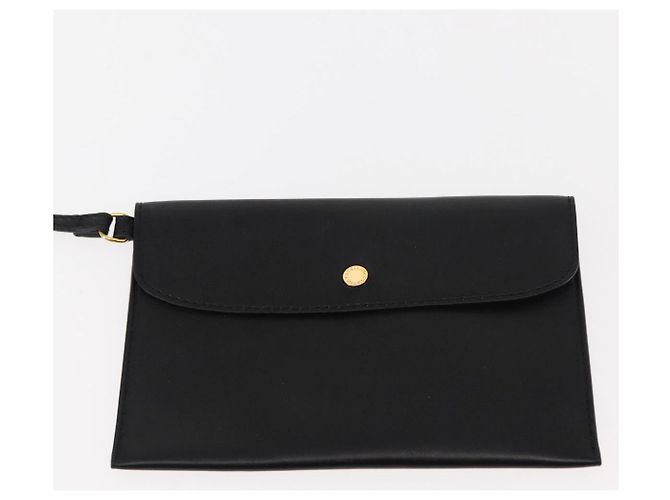 Autre Marque Borsa tote Stella logo in poliestere nero e oro Auth BA6613 D'oro - vista 20