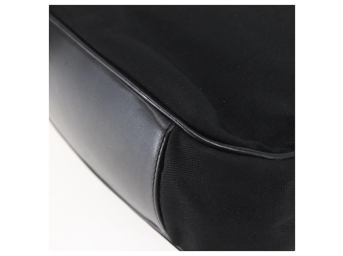 Borsa a mano in nylon nero e argento Gucci Bamboo 001 1638 3754 Auth ep11006 - vista 12