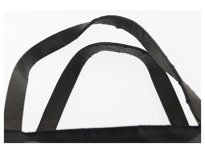 Borsa tote in nylon nera con ricamo di fiori PRADA Argento Auth bs30015 Nero - vista 8
