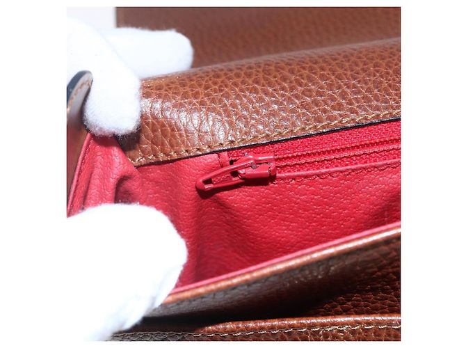 Céline Borsa a Spalla in Pelle Marrone Auth 146484 - vista 18