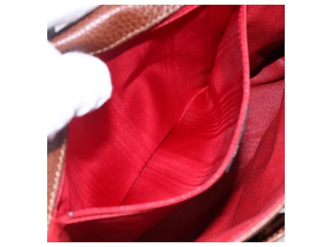 Céline Borsa a Spalla in Pelle Marrone Auth 146484 - vista 22