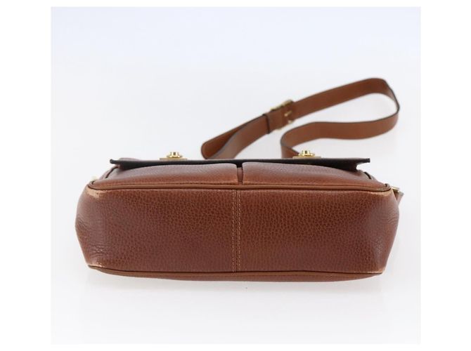 Céline Borsa a Spalla in Pelle Marrone Auth 146484 - vista 9