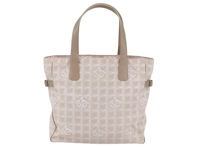CHANEL Borsa Tote New Wave Canvas Rosa Argento CC Auth ep11016 - vista 2