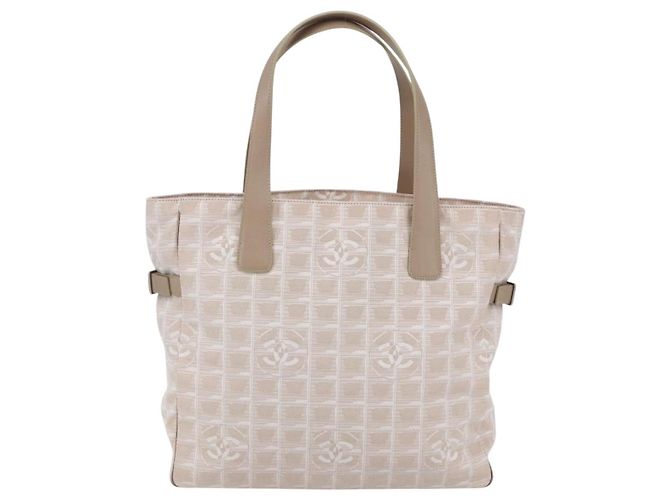 CHANEL Borsa Tote New Wave Canvas Rosa Argento CC Auth ep11016 - vista 3