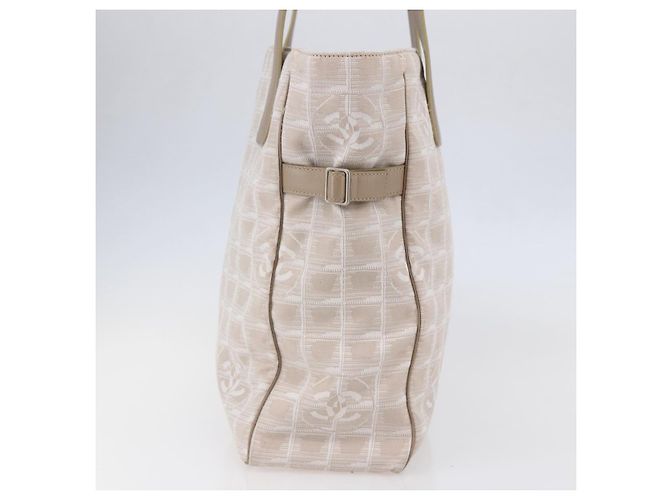 CHANEL Borsa Tote New Wave Canvas Rosa Argento CC Auth ep11016 - vista 5