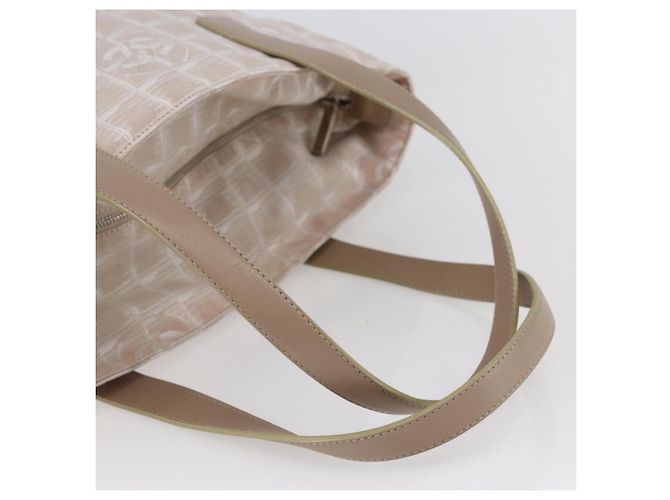 CHANEL Borsa Tote New Wave Canvas Rosa Argento CC Auth ep11016 - vista 7
