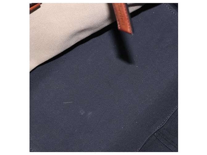 Berluti Calligraphy Tote Bag aus Canvas und Leder Beige Silber Authentisch bs29891 - Ansicht 11