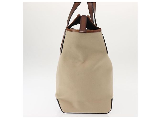 Berluti Calligraphy Tote Bag aus Canvas und Leder Beige Silber Authentisch bs29891 - Ansicht 4