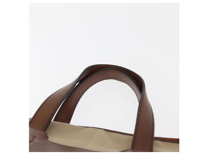 Berluti Calligraphy Tote Bag aus Canvas und Leder Beige Silber Authentisch bs29891 - Ansicht 8
