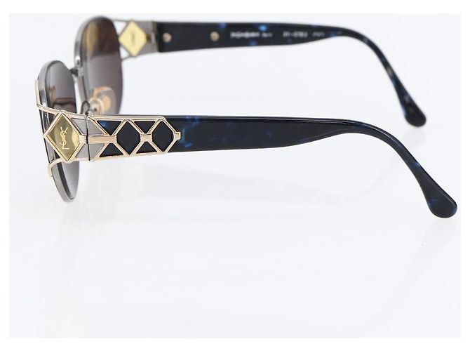 Gafas de sol SAINT LAURENT de plástico azul Auth bs29545 - vista 5