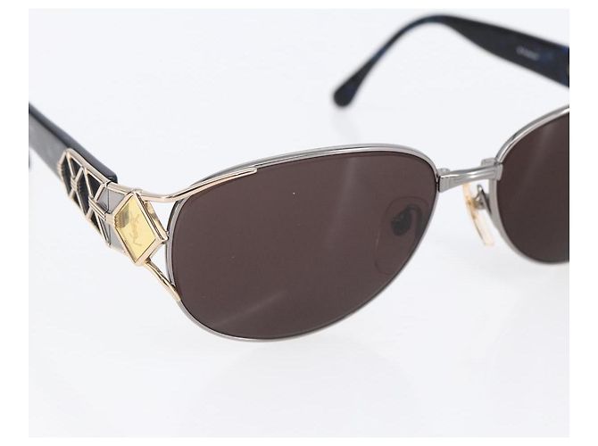 Gafas de sol SAINT LAURENT de plástico azul Auth bs29545 - vista 6