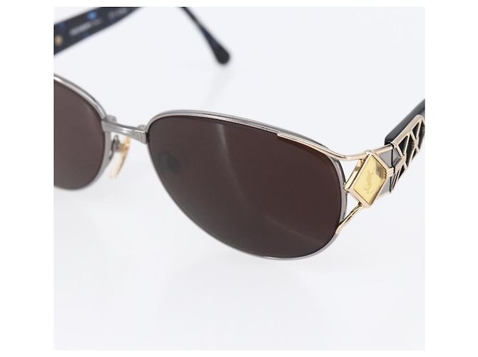 Gafas de sol SAINT LAURENT de plástico azul Auth bs29545 - vista 7