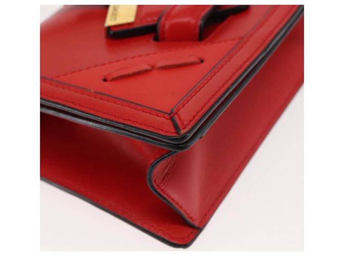 LOEWE Schultertasche aus Leder Braun Gold Auth bs29532 Golden - Ansicht 9