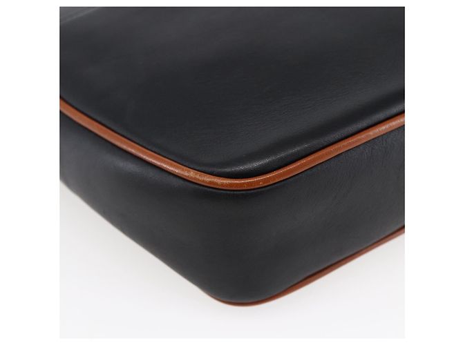 Céline Borsa a Spalla CELINE in Pelle Nera e Oro Auth ep11125 Nero D'oro - vista 13