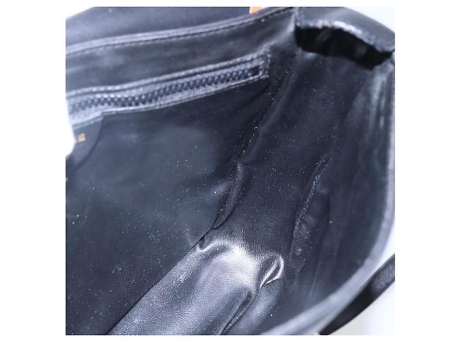 Céline Borsa a Spalla CELINE in Pelle Nera e Oro Auth ep11125 Nero D'oro - vista 17