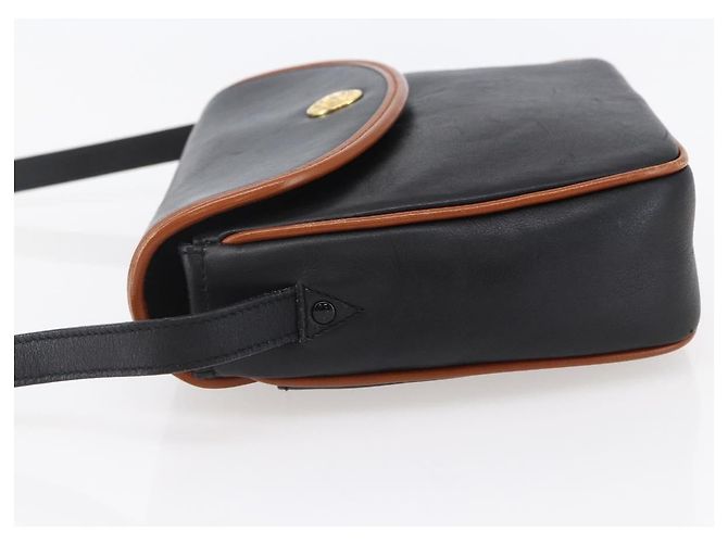 Céline Borsa a Spalla CELINE in Pelle Nera e Oro Auth ep11125 Nero D'oro - vista 4