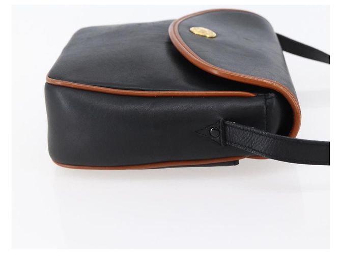 Céline Borsa a Spalla CELINE in Pelle Nera e Oro Auth ep11125 Nero D'oro - vista 5