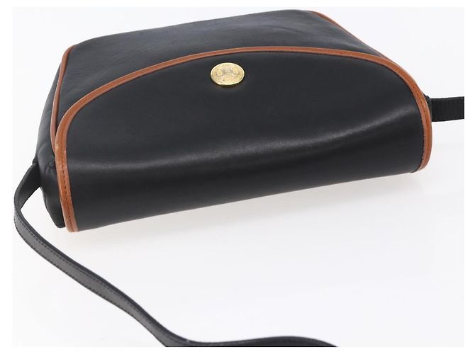 Céline Borsa a Spalla CELINE in Pelle Nera e Oro Auth ep11125 Nero D'oro - vista 6