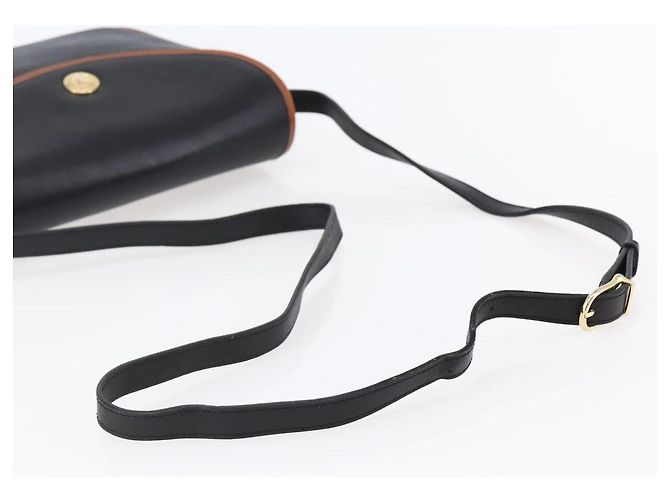 Céline Borsa a Spalla CELINE in Pelle Nera e Oro Auth ep11125 Nero D'oro - vista 7