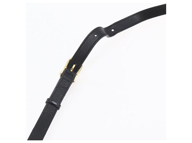 Céline Borsa a Spalla CELINE in Pelle Nera e Oro Auth ep11125 Nero D'oro - vista 8