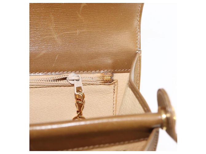 Gucci Borsa a Spalla in Pelle Marrone Oro Auth BA6561 D'oro - vista 17