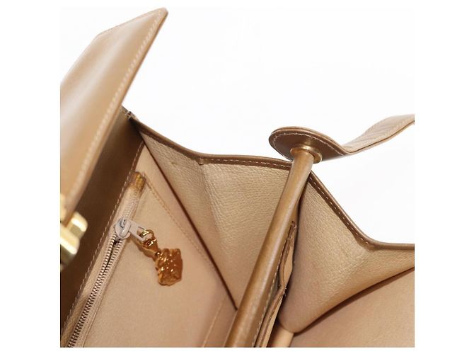 Gucci Borsa a Spalla in Pelle Marrone Oro Auth BA6561 D'oro - vista 19