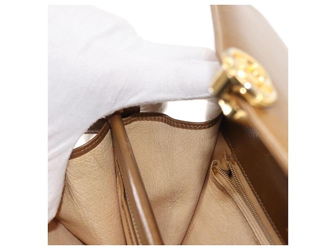 Gucci Borsa a Spalla in Pelle Marrone Oro Auth BA6561 D'oro - vista 20