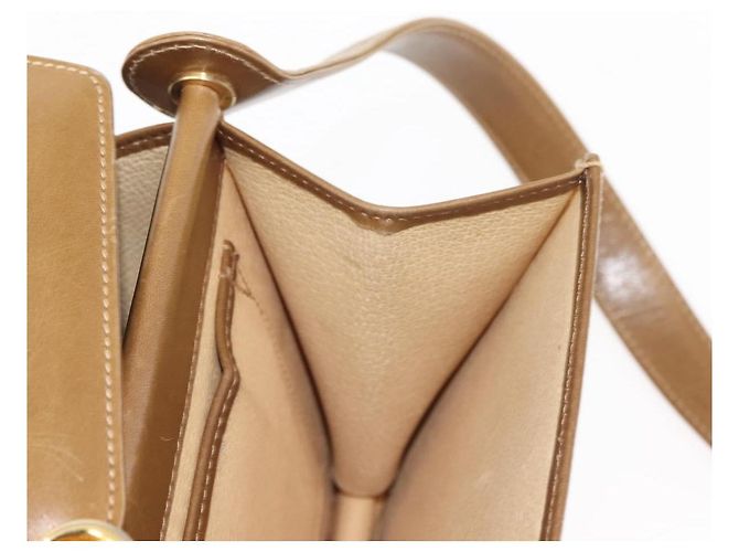 Gucci Borsa a Spalla in Pelle Marrone Oro Auth BA6561 D'oro - vista 23