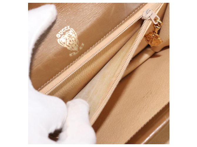 Gucci Borsa a Spalla in Pelle Marrone Oro Auth BA6561 D'oro - vista 24
