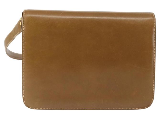 Gucci Borsa a Spalla in Pelle Marrone Oro Auth BA6561 D'oro - vista 3