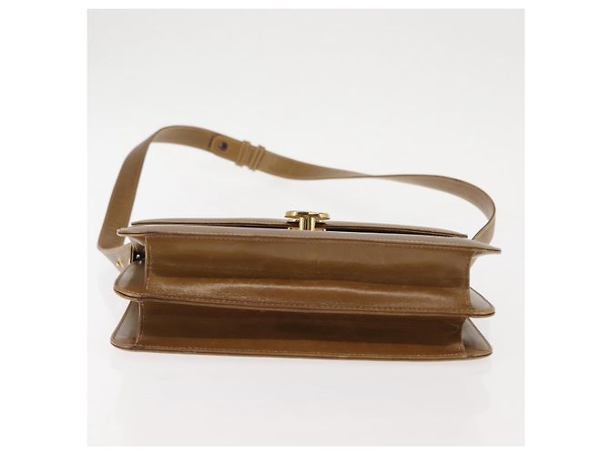 Gucci Borsa a Spalla in Pelle Marrone Oro Auth BA6561 D'oro - vista 9