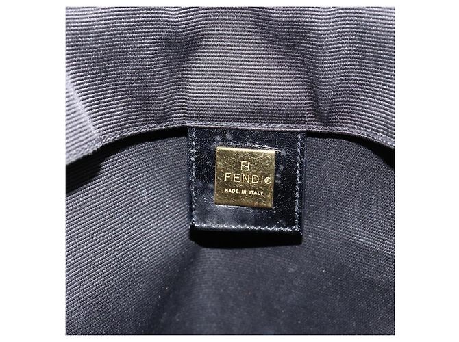 Borsa a Mano FENDI in Nylon Nero e Oro Auth ep10985 D'oro - vista 10