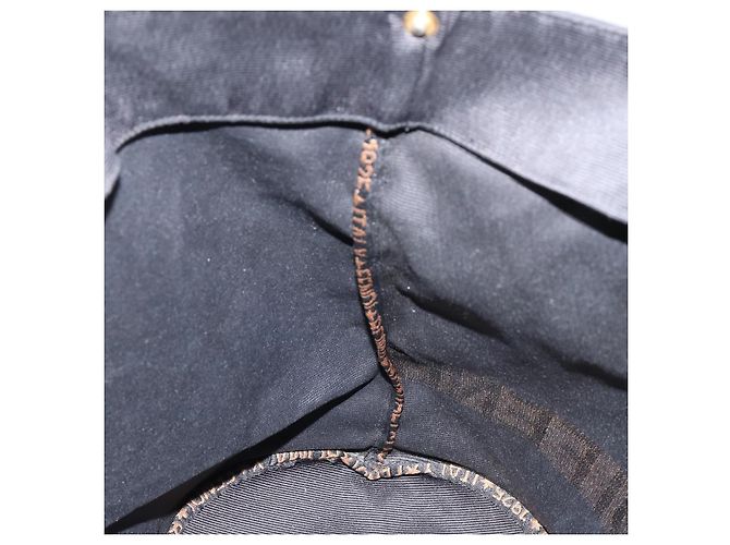 Borsa a Mano FENDI in Nylon Nero e Oro Auth ep10985 D'oro - vista 17