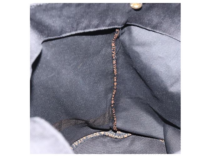 Borsa a Mano FENDI in Nylon Nero e Oro Auth ep10985 D'oro - vista 18
