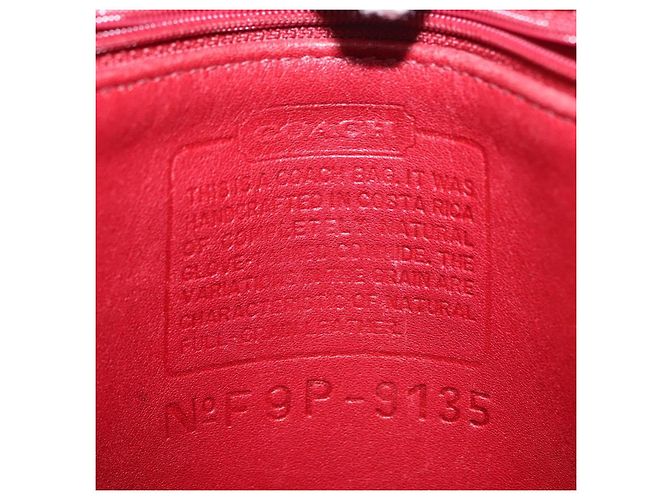 Coach Borsa a Spalla in Pelle Rossa Auth am9326 Rosso - vista 16