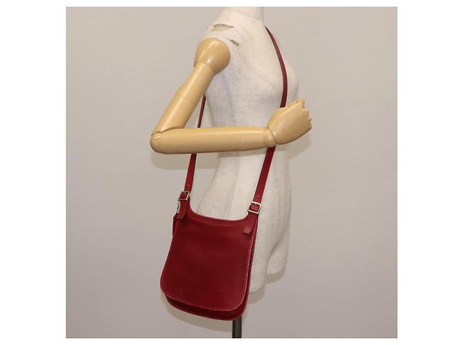Coach Borsa a Spalla in Pelle Rossa Auth am9326 Rosso - vista 21