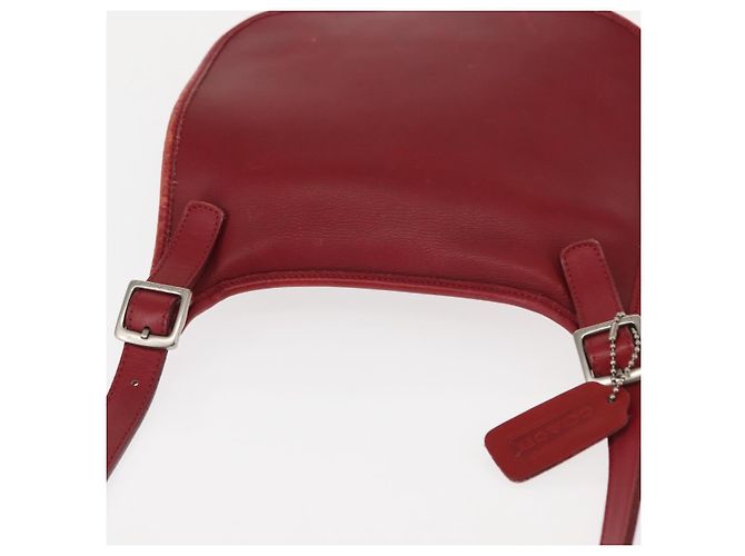 Coach Borsa a Spalla in Pelle Rossa Auth am9326 Rosso - vista 6