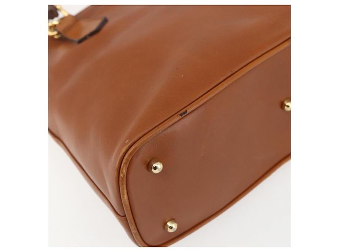 Borsa a mano in pelle Gucci Bamboo 2 in 1 marrone oro 000 1274 0290 Auth 155221 - vista 15