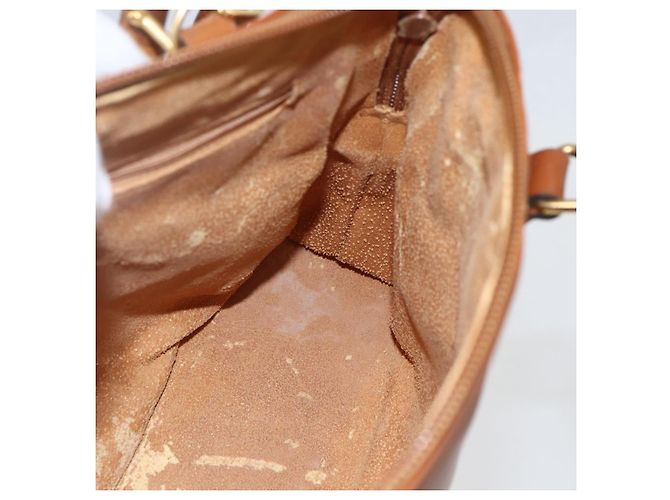 Borsa a mano in pelle Gucci Bamboo 2 in 1 marrone oro 000 1274 0290 Auth 155221 - vista 20
