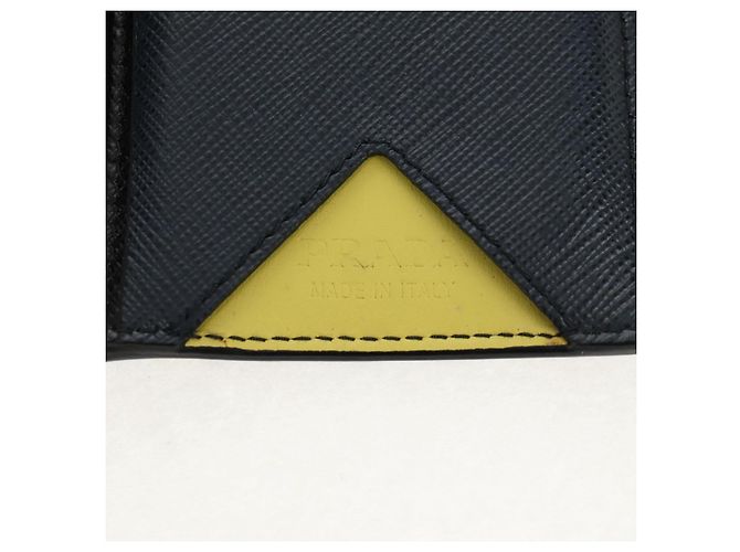 Saffiano Portafoglio PRADA in pelle Safiano Nero Auth 156712V - vista 16