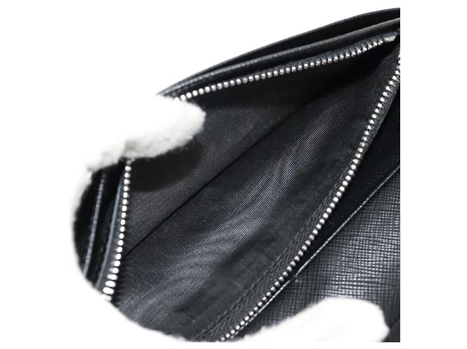 Saffiano Portafoglio PRADA in pelle Safiano Nero Auth 156712V - vista 20