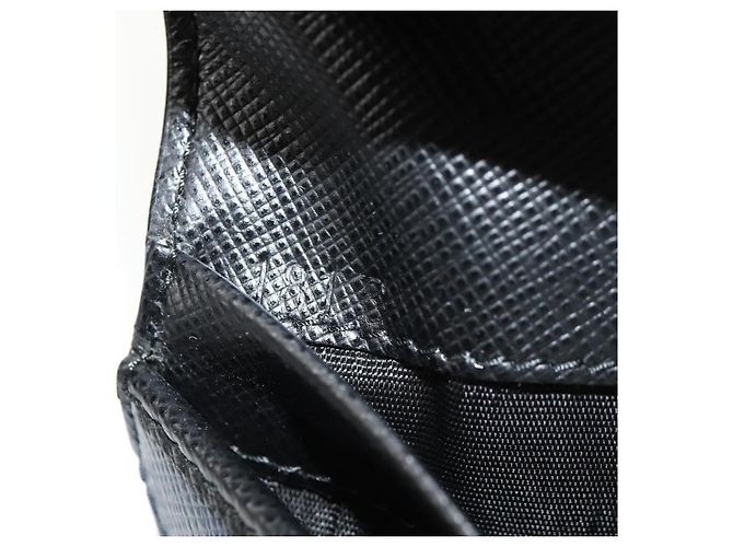 Saffiano Portafoglio PRADA in pelle Safiano Nero Auth 156712V - vista 22