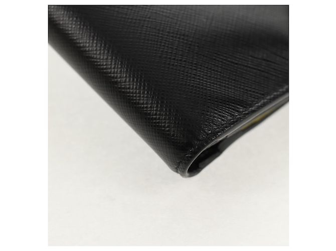 Saffiano Portafoglio PRADA in pelle Safiano Nero Auth 156712V - vista 8