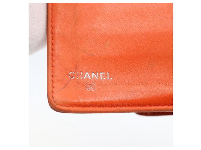 CHANEL Icon line Long Wallet Emaille Orange CC Auth bs31694 - Ansicht 12