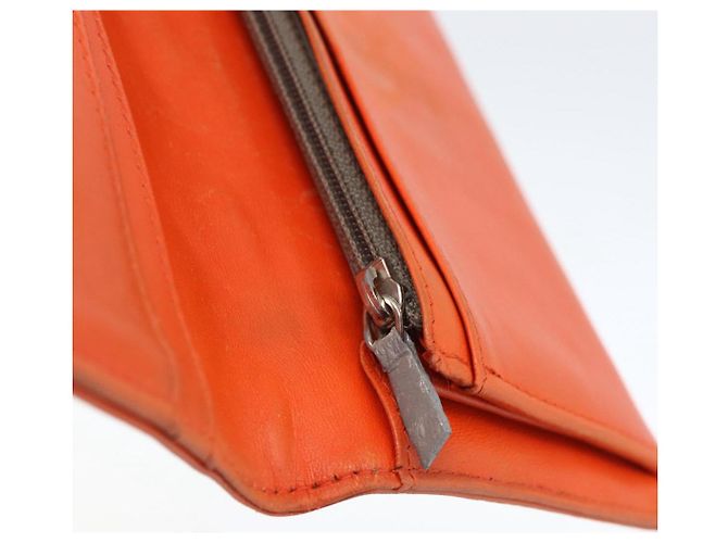 CHANEL Icon line Long Wallet Emaille Orange CC Auth bs31694 - Ansicht 13
