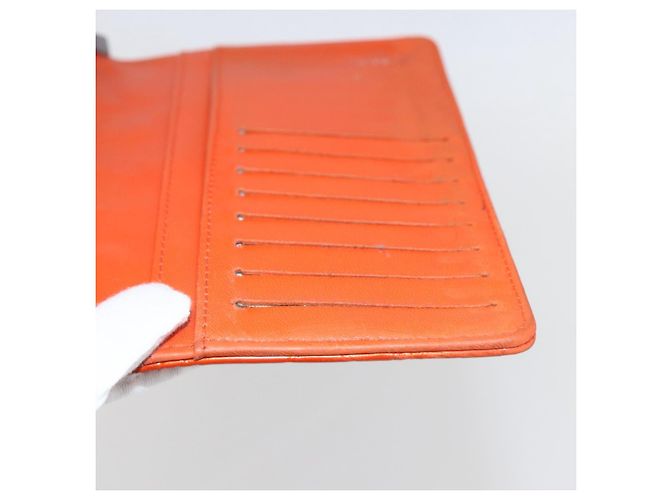 CHANEL Icon line Long Wallet Emaille Orange CC Auth bs31694 - Ansicht 15